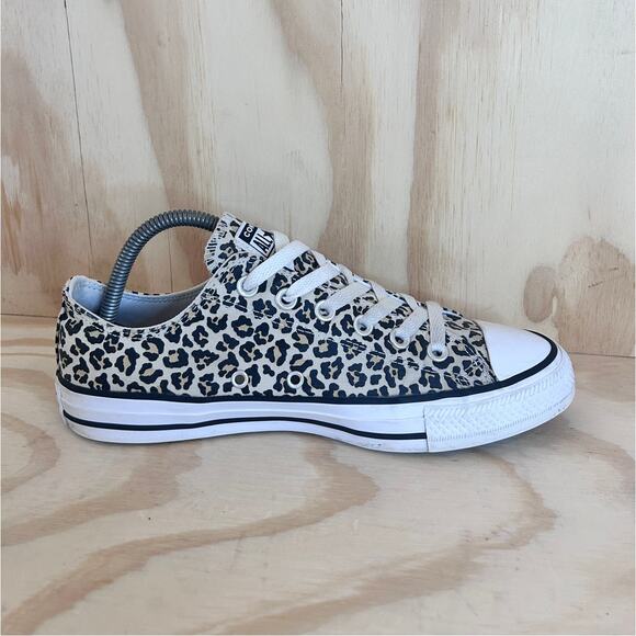Converse All Star - CT Leopard Print - Sneakers - White - Women's - 9 - 166260F - Picture 5 of 8